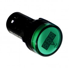 Індикатор струму AD22V, 22mm, зелений, LED матриця, АС, 12-500В