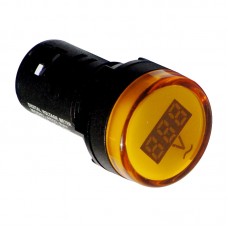 Індикатор струму AD22V, 22mm,  жовтий, LED матриця, АС, 12 – 500В