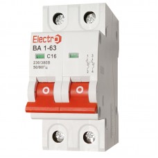 Автоматичний вимикач ВА1-63 2 полюси 5А 6 кА (х-ка С)