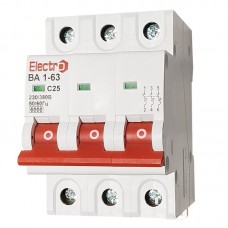 Автоматичний вимикач ВА1-63 3 полюси 63А 6 кА (х-ка С)