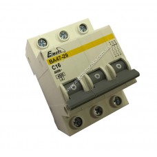 Автоматичний вимикач ВА47-29 3 полюси 16А 4,5 кА (х-ка С)
