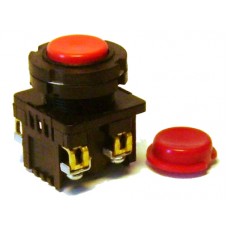 КЕ-031 червоний кнопковий вимикач (виконання 1…5) з ковпачком