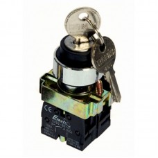 Кнопка-перемикач PB2-BG25 із ключем (2-х позиційний) NO+NC