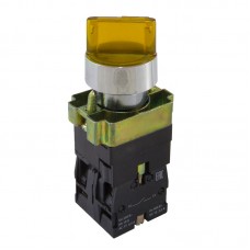 Кнопка-перемикач PB2-ВК2565 з LED підсвічуванням (2-х позиційний) жовта