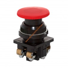КЕ-021 червоний кнопковий вимикач (виконання 1...5) грибок без фіксації