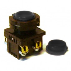 КЕ-031 чорний кнопковий вимикач (виконання 1…5) з ковпачком