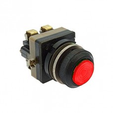 КЕ-171 червоний кнопковий вимикач (з сигнальною лампою)