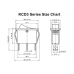 Вимикач кнопковий KCD3-103N ВКЛ-ВИКЛ на 2 положення 3Pin з червоним підсвічуванням 16A 250V 13.5x31 мм