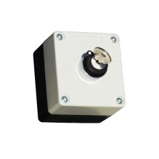 Кнопковий пост, секторний перемикач 0-1, з фіксацією та ключем, AC380/DC110, кнопка PB2-BG25, N0, 230В, IP54 ElectrO