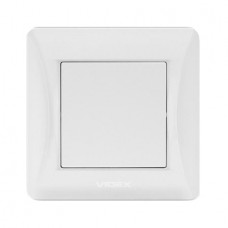 Одноклавішна біла кнопка 16А 250В